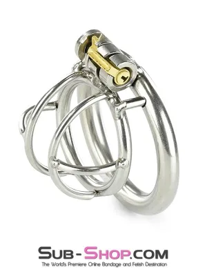 0963RS      Tiny Tool High Security Steel Locking Male Bondage Chastity Device