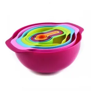 10 pcs Nesting Mixing Bowl and Measuring Tools