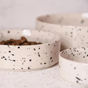 Ama Splatter Ceramic Pet Bowls