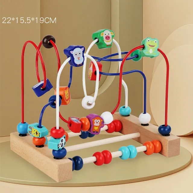 Baby Montessori Wooden Wire Maze Toy