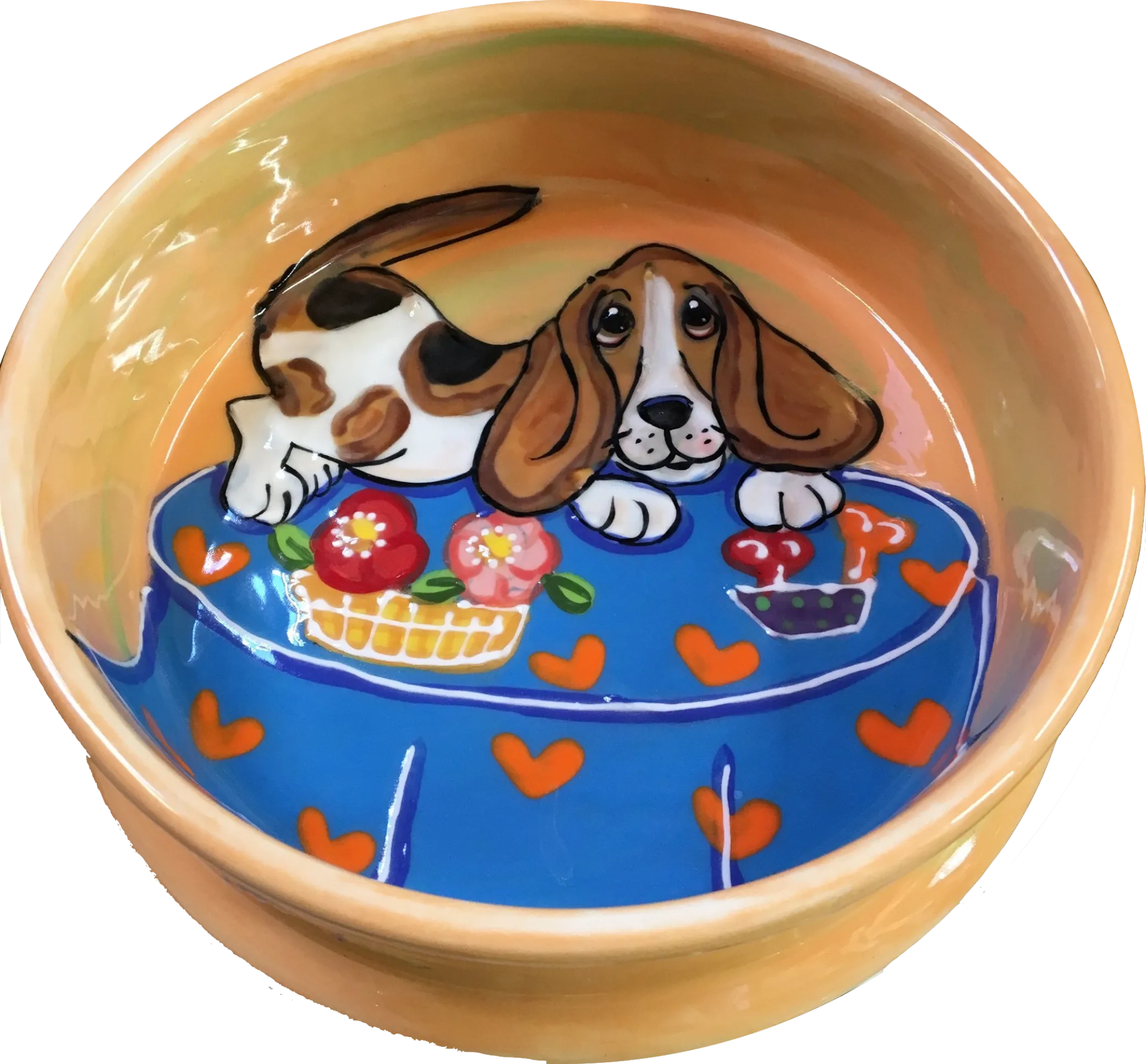 Basset Hound Dog Bowl