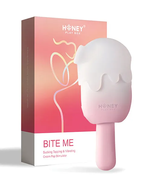 Bite Me Sucking, Tapping & Vibrating Cream Pop Stimulator