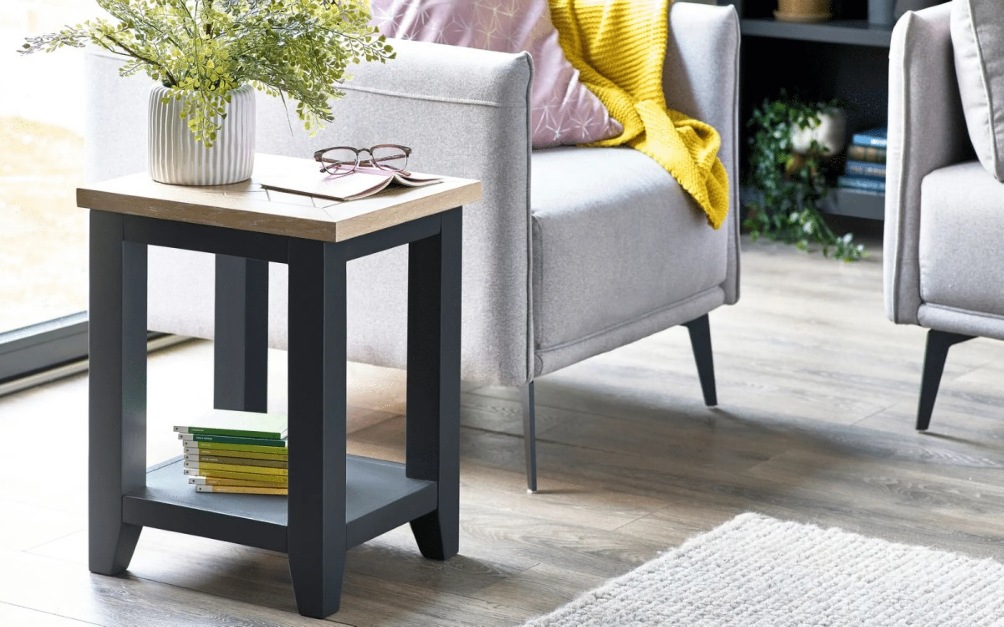 Bordeaux Lamp Table Dark Grey