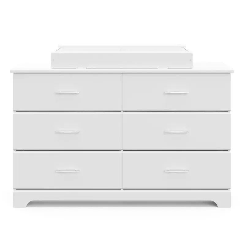 Brookside 6 Drawer Dresser with Nest Topper and Change Pad Nursery Set