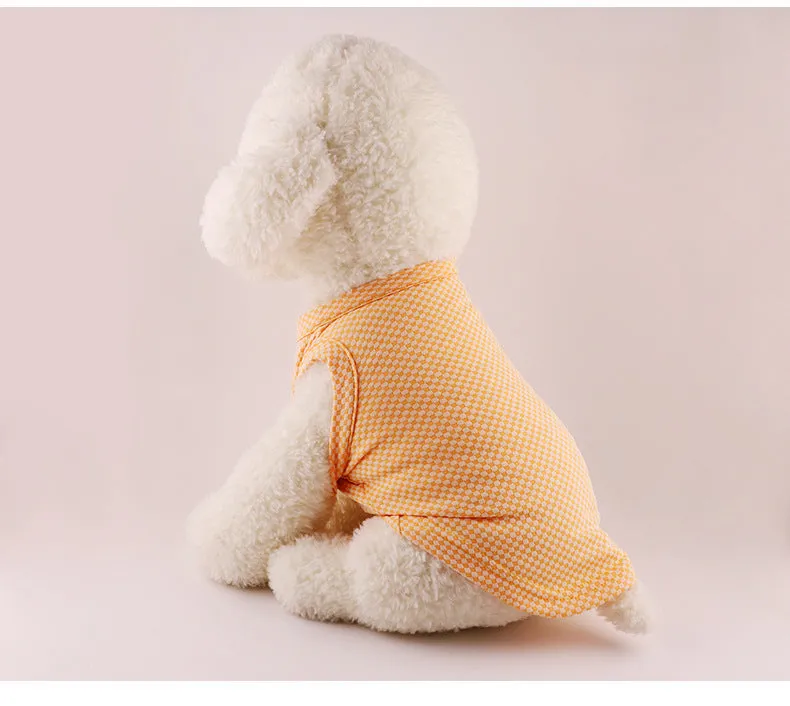 Cat Clothes Pet T-shirt Short Sleeve Summer Breathable Vest