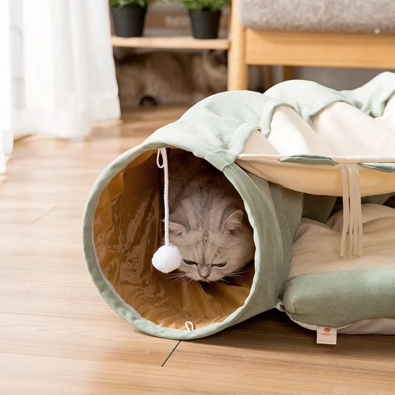 Creative Comfy Cat Sleeping Tunnel Bed