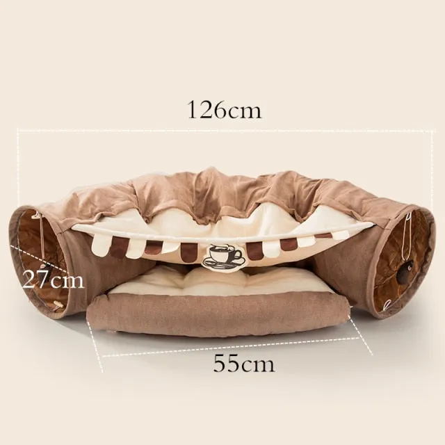 Creative Comfy Cat Sleeping Tunnel Bed