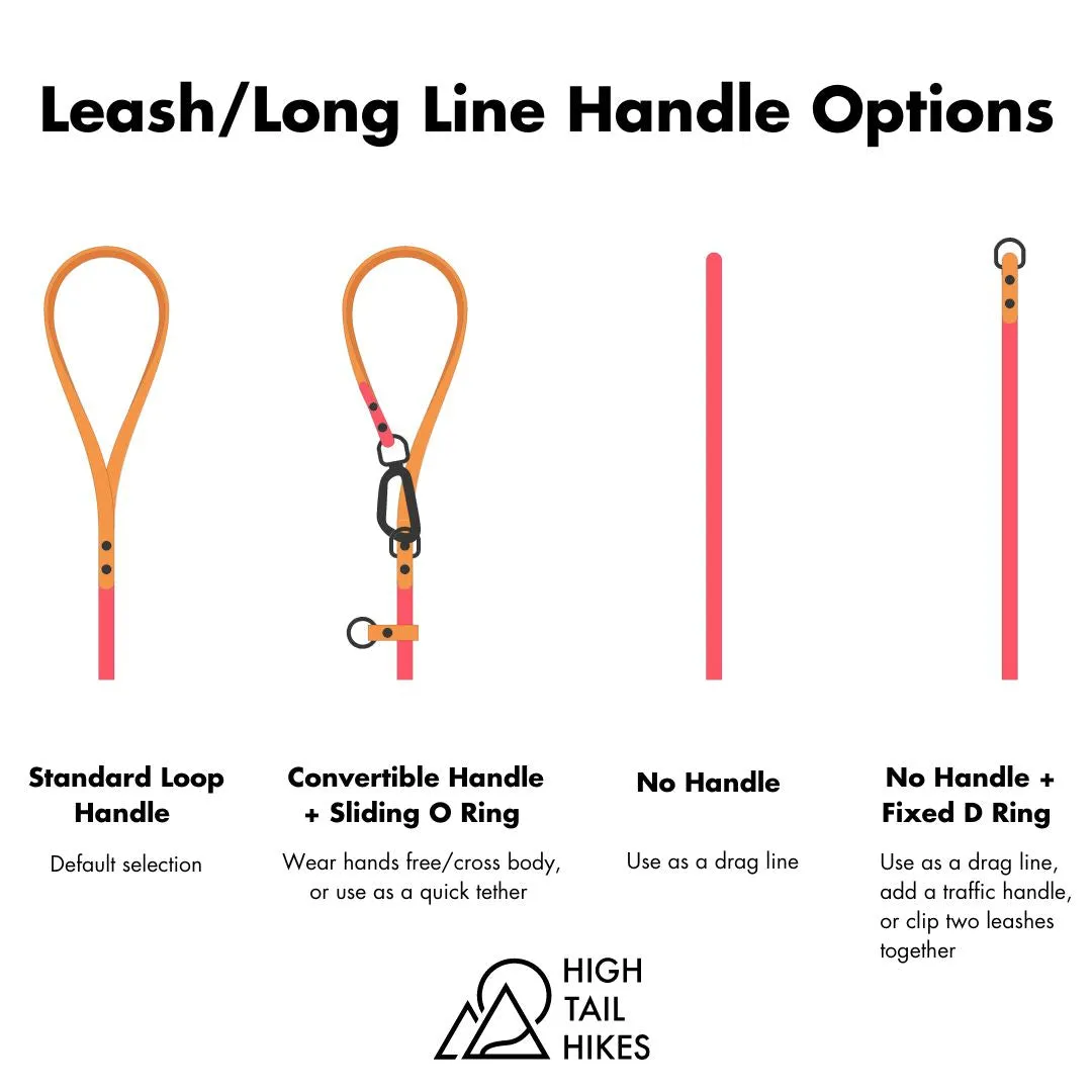 Custom Sport Leashes   Long Lines - Large Dogs (3/4" Width)