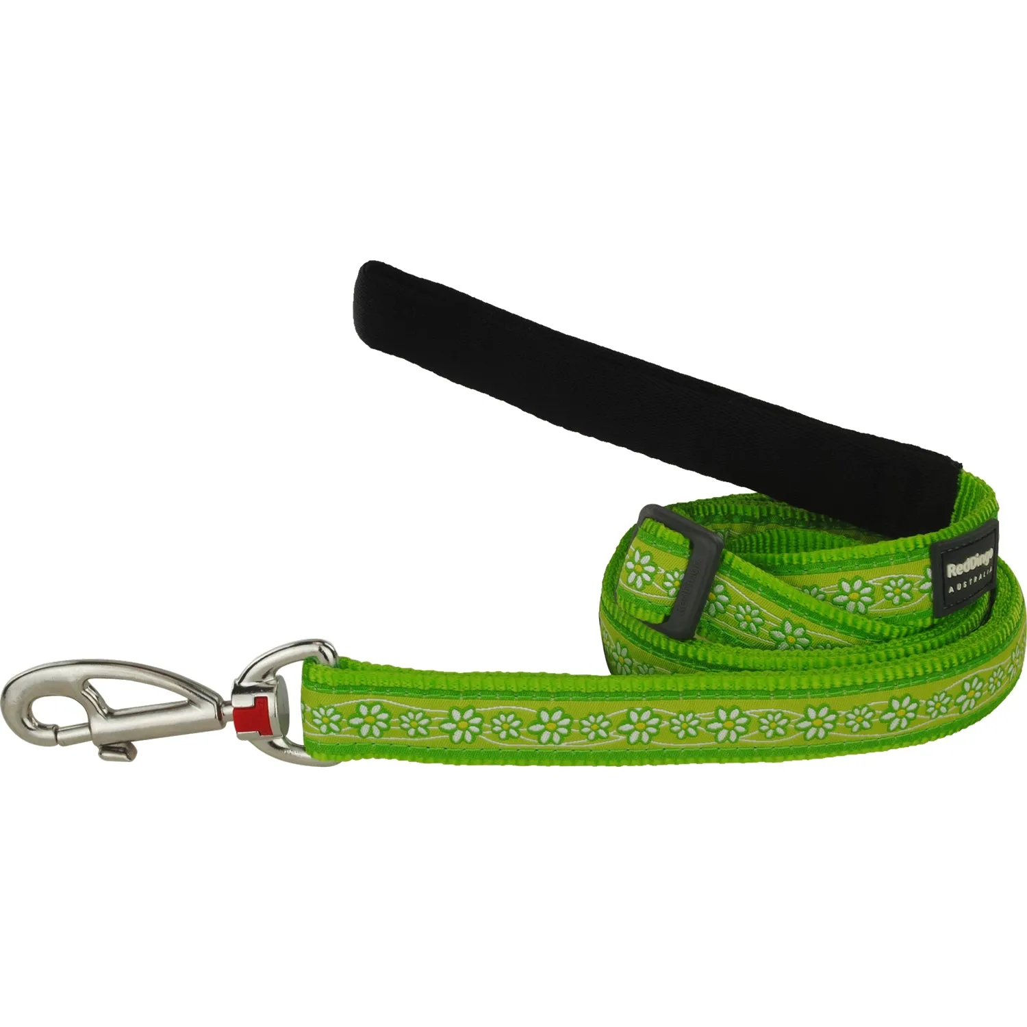 Daisy Chain Lime Green Leash 15mm (5/8" Wide - 4-6' Length)