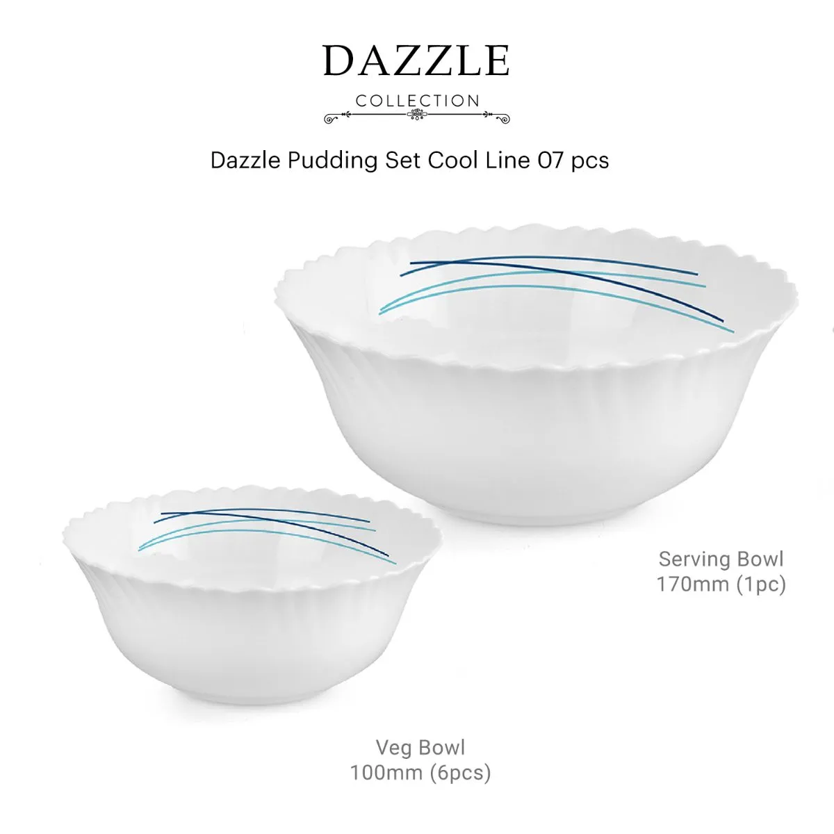 Dazzle Series Pudding Gift Set, 7 Pieces