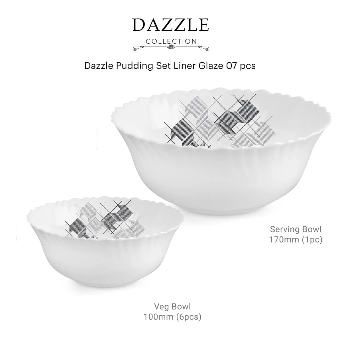 Dazzle Series Pudding Gift Set, 7 Pieces