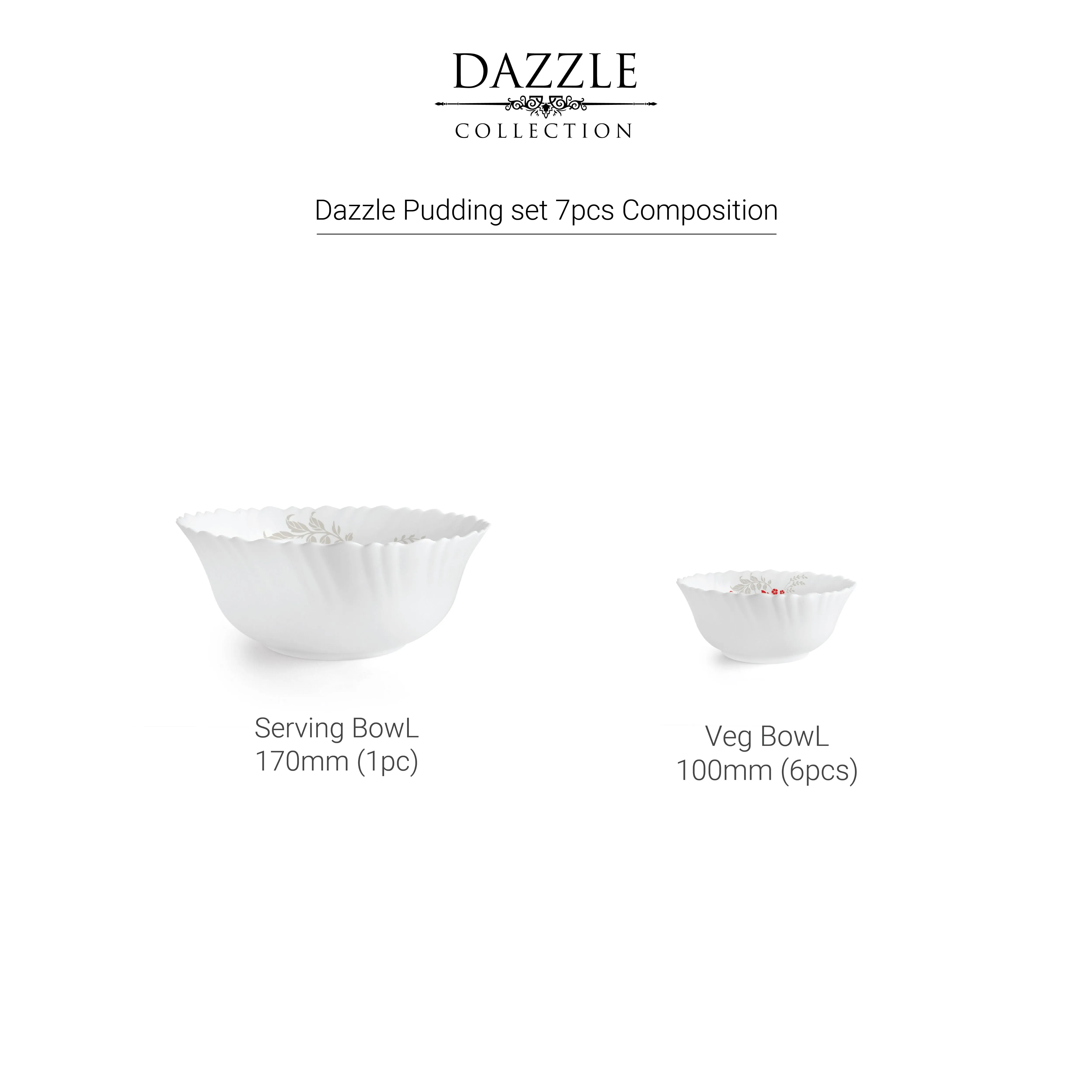 Dazzle Series Pudding Gift Set, 7 Pieces