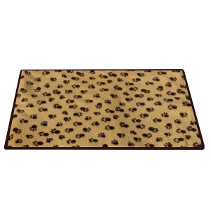 Evertone Paw Print Waterproof Washable Dog Fleece Blanket