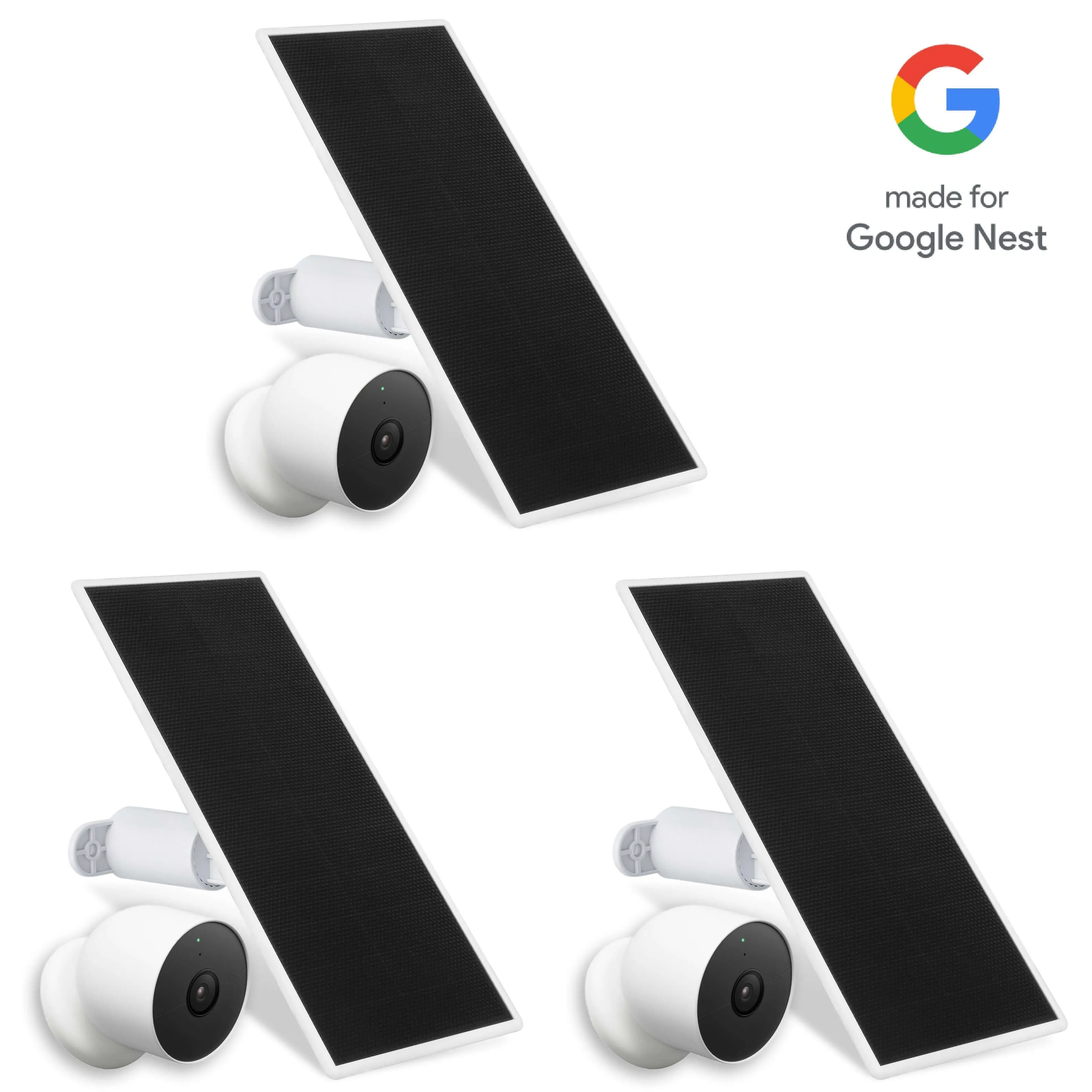 Google Nest Cam (Battery)   Wasserstein Premium Solar Panel Bundle | Made for Google