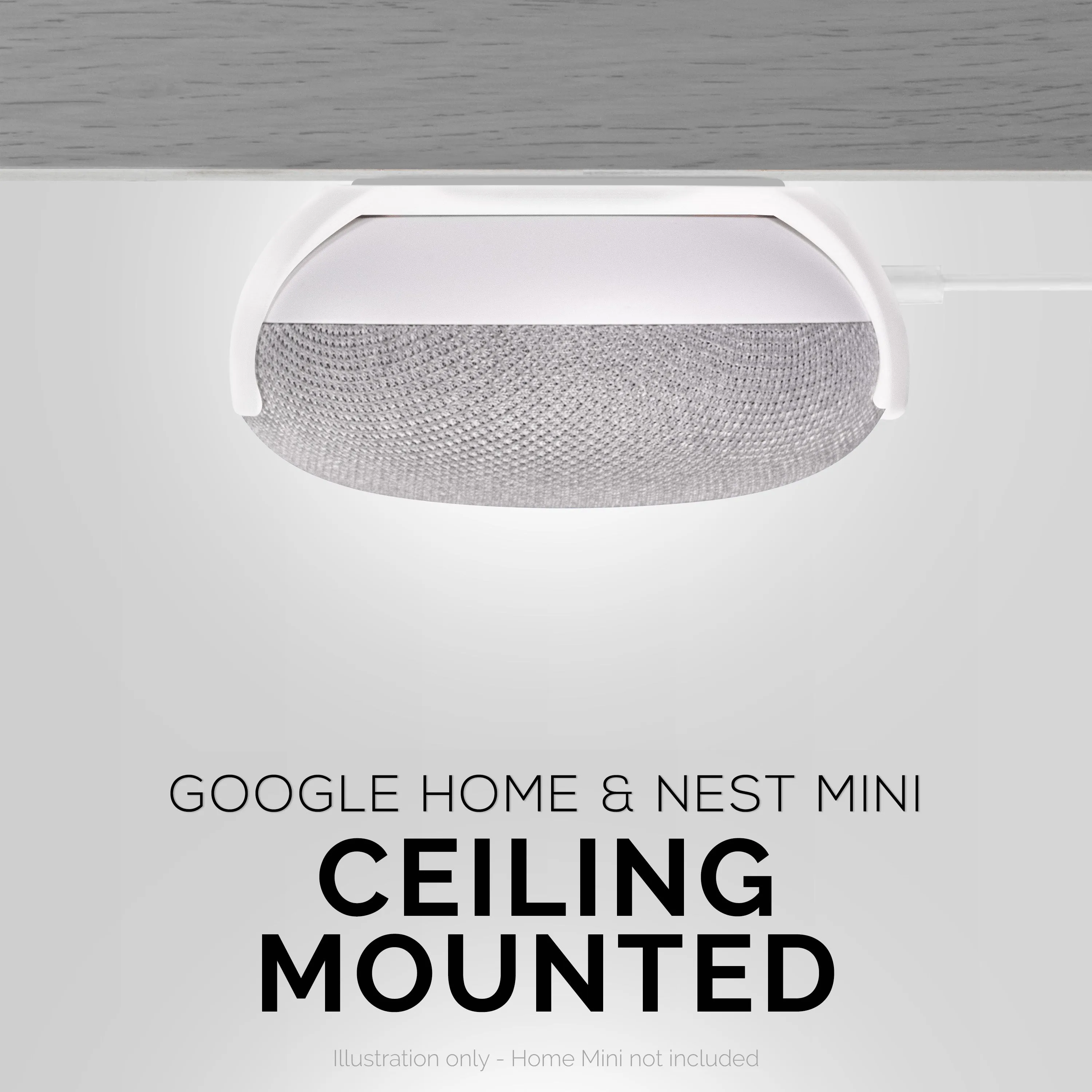 Google Nest Home Mini Wall and Ceiling Adhesive Mount Bracket