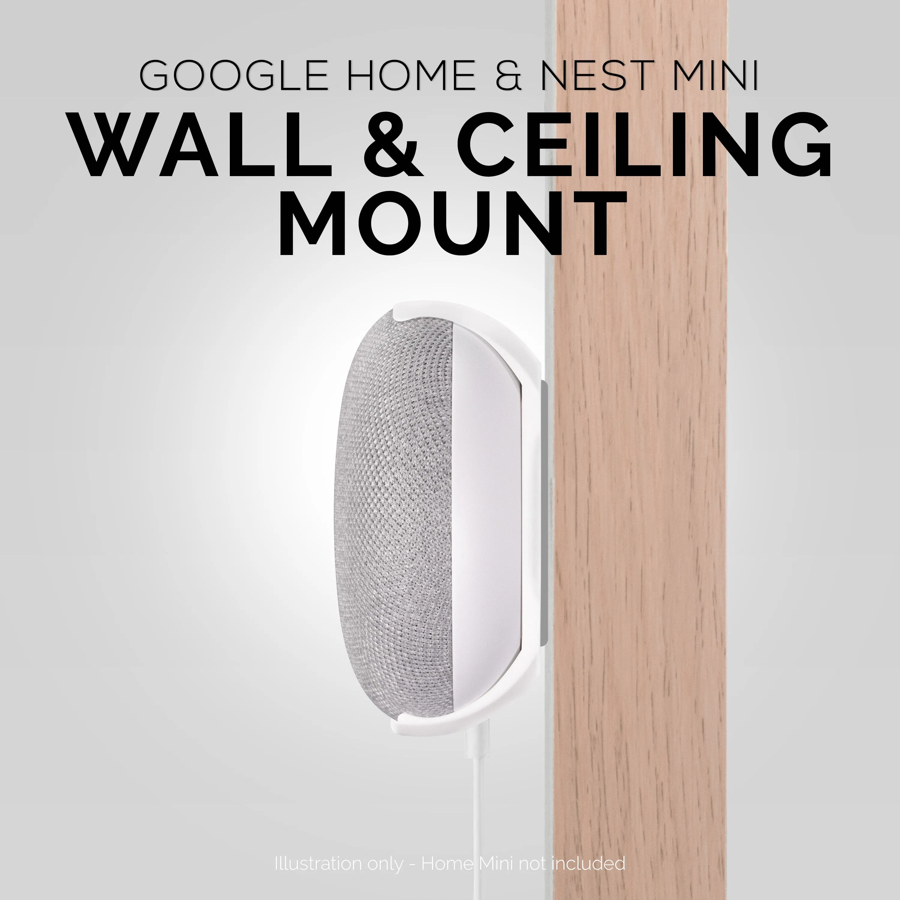 Google Nest Home Mini Wall and Ceiling Adhesive Mount Bracket