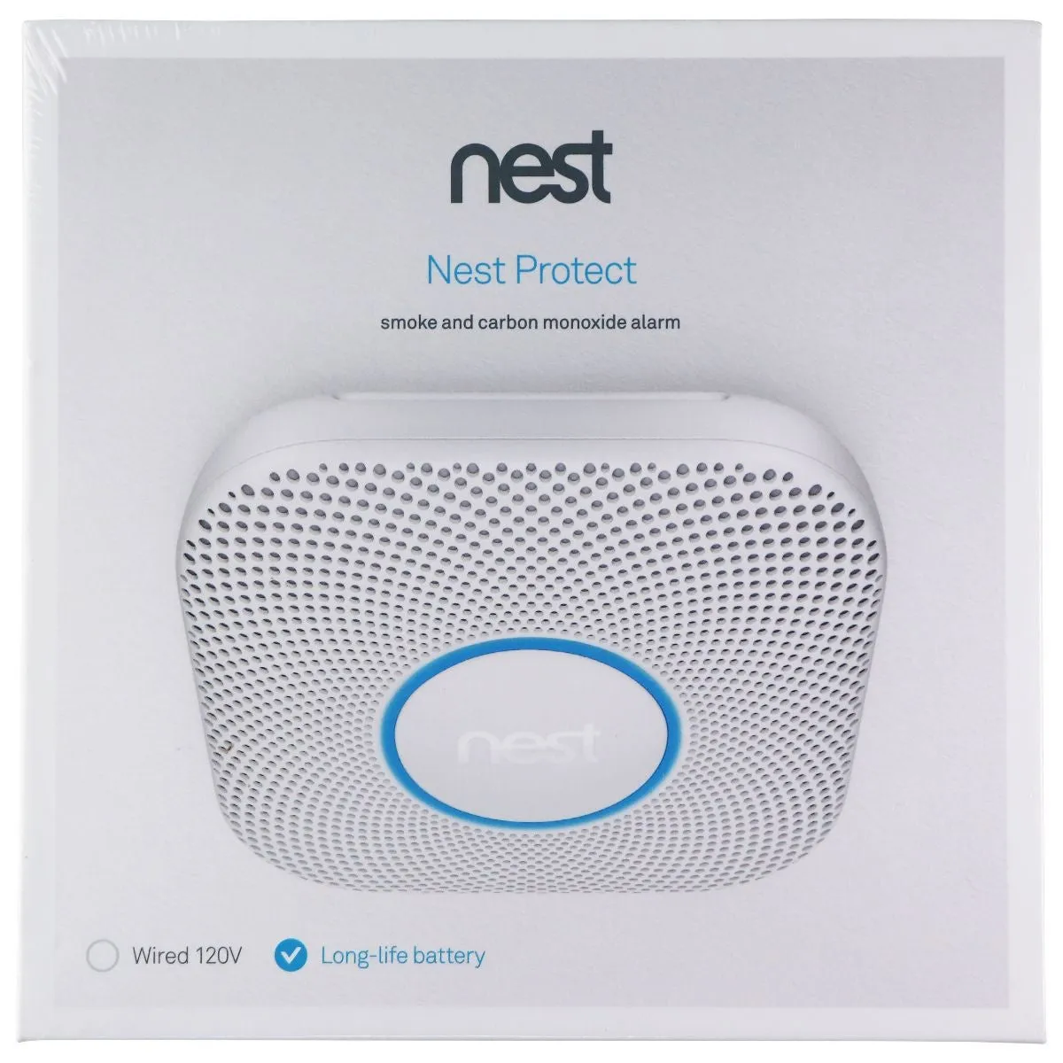 Google Nest Protect Smoke & Carbon Alarm/Detector - Battery Powered / White