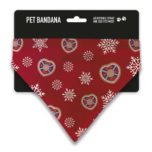 Heart of Midlothian Christmas Snow Pet Bandana