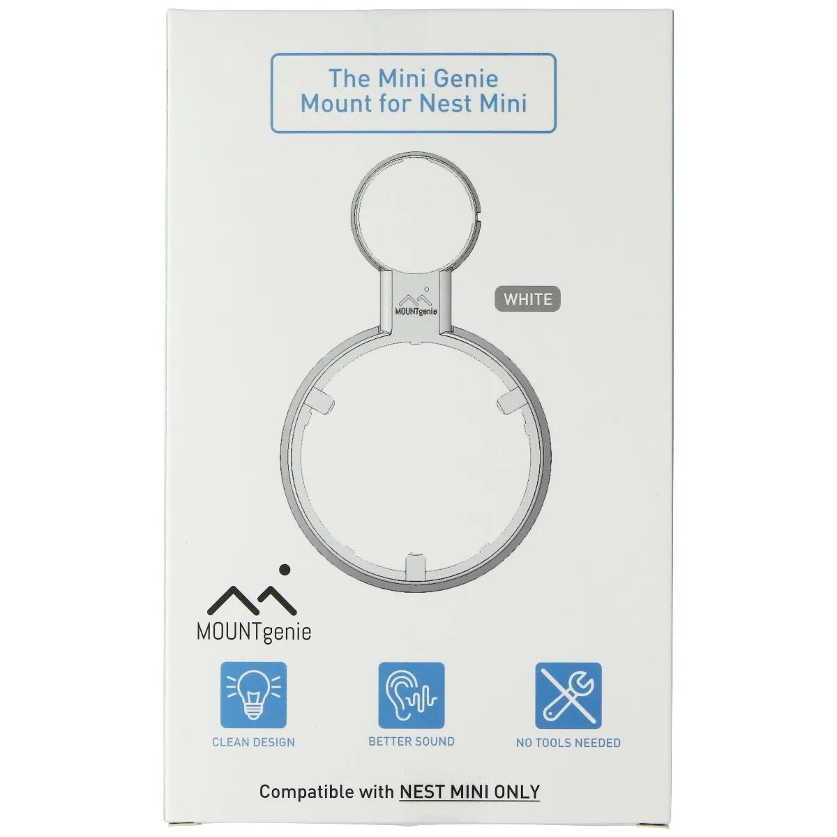 Mini Genie for Google Nest Mini (2nd Gen) - White (1-Pack)