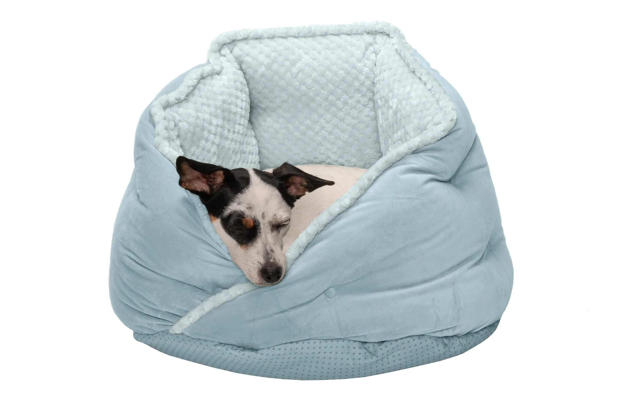 Minky Faux Fur & Velvet Hug Pet Bed