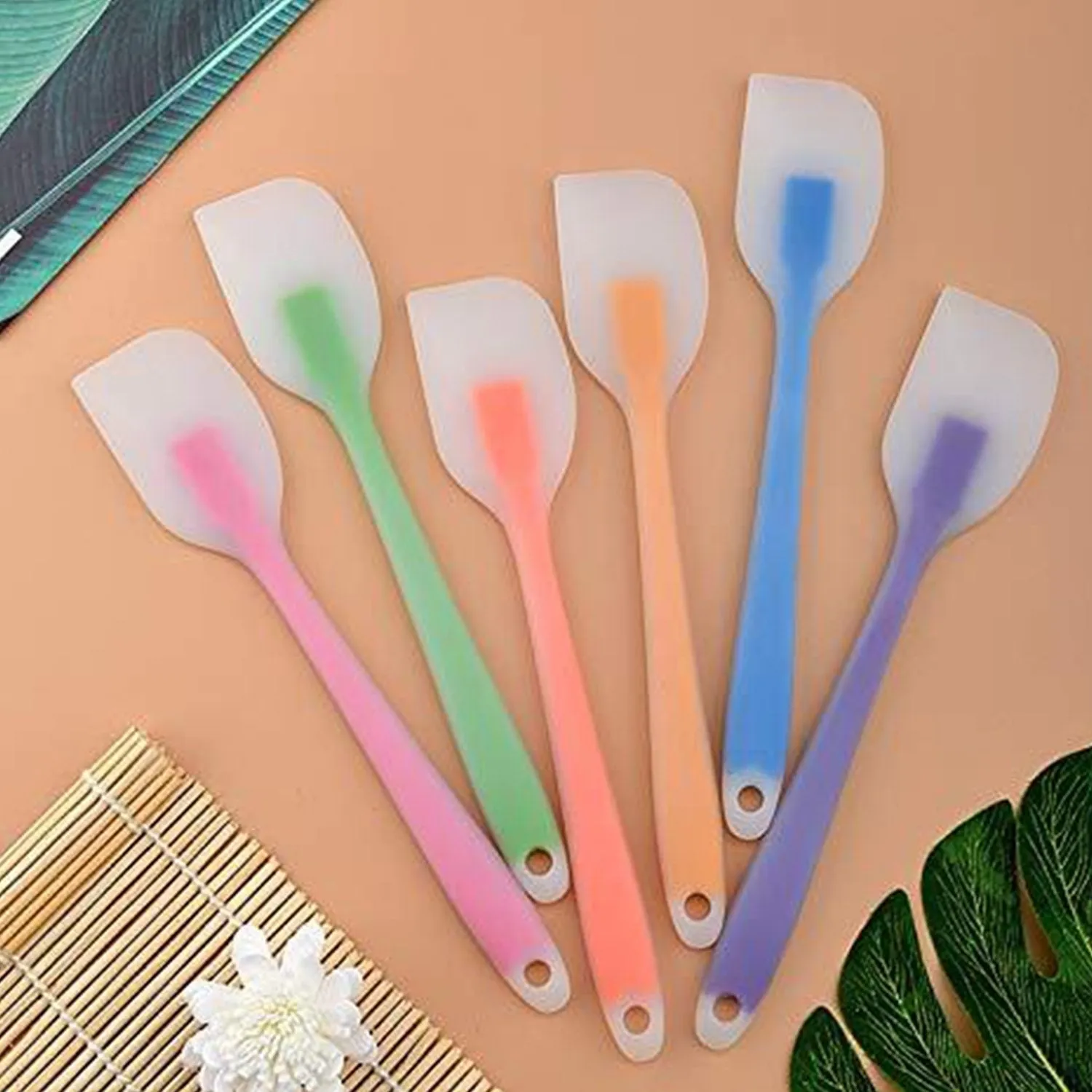 Non-Stick Silicone Spatula Reusable Kitchen for Cooking Multicolor