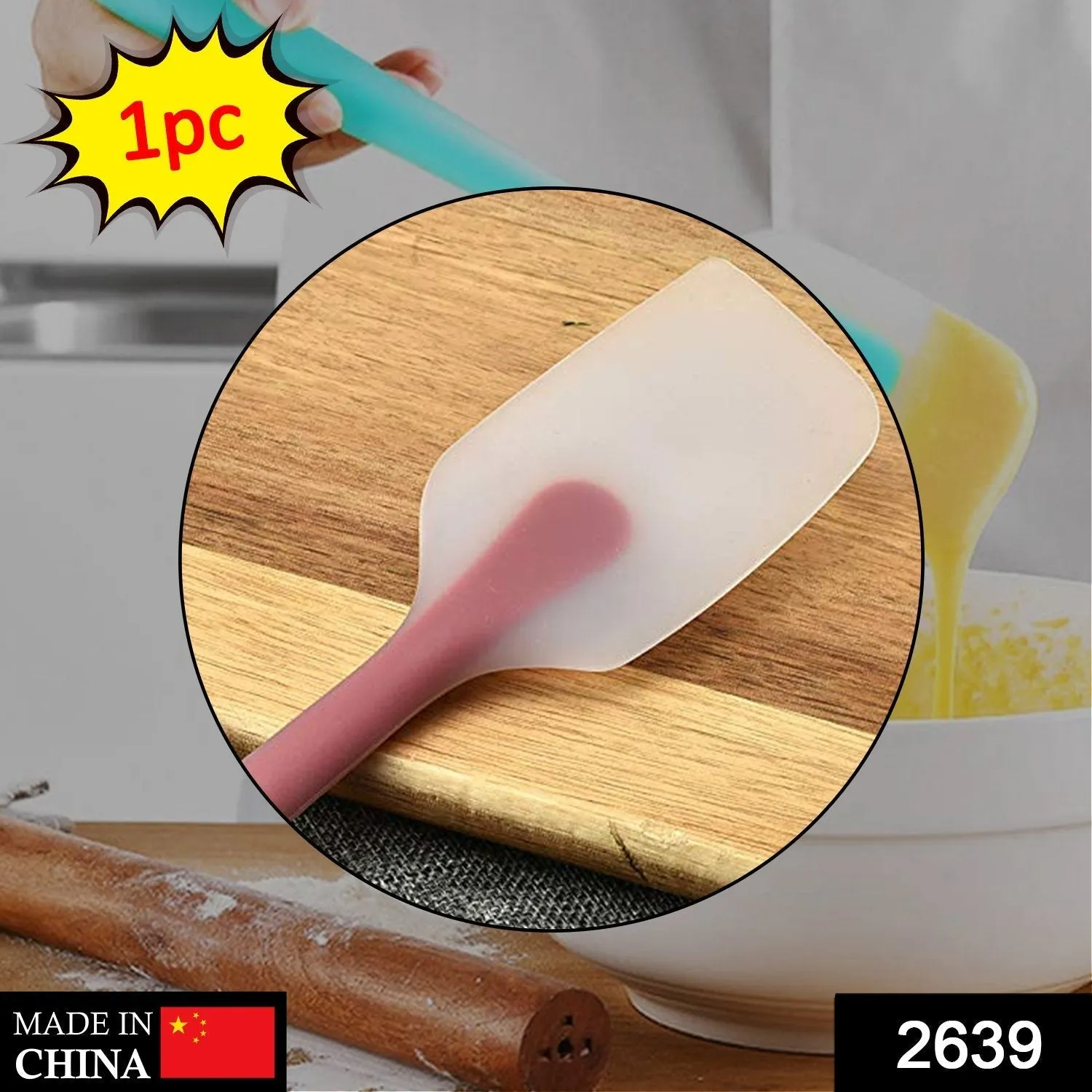 Non-Stick Silicone Spatula Reusable Kitchen for Cooking Multicolor