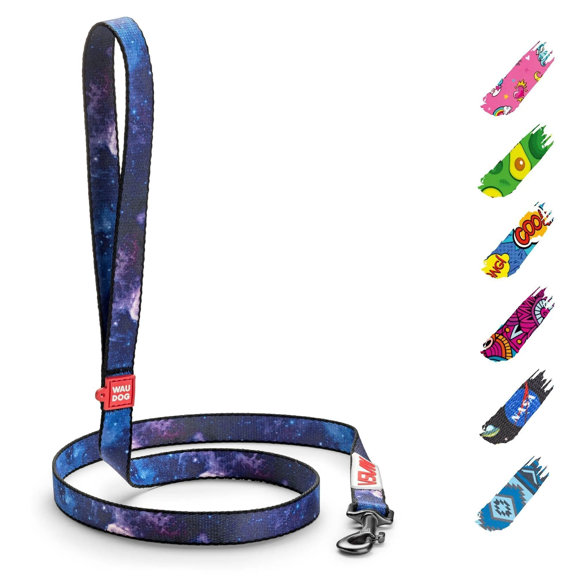 Nylon Dog Leash for Small and Medium Dogs 4 Ft x 4/5 in Wide NASA Design