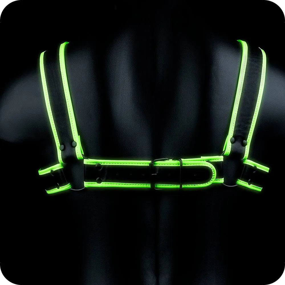 Ouch! Glow In the Dark Bulldog Harness /XL