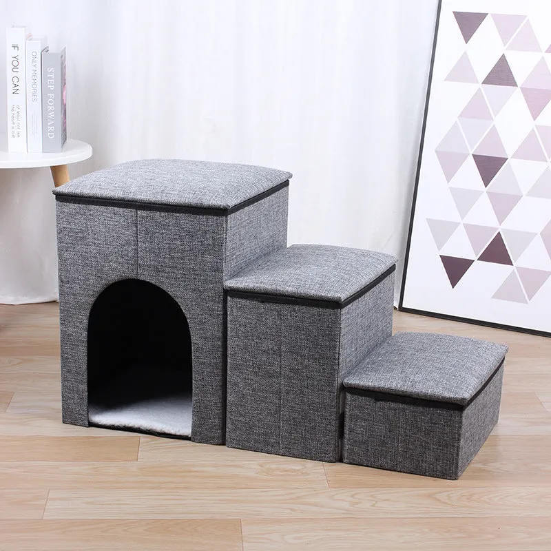 Pet Ladder Dogs And Cats Step Foldable / Escalera plegable para mascotas, para perros y gatos