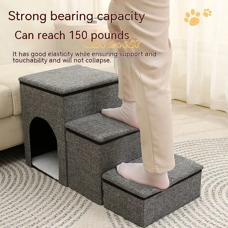 Pet Ladder Dogs And Cats Step Foldable / Escalera plegable para mascotas, para perros y gatos