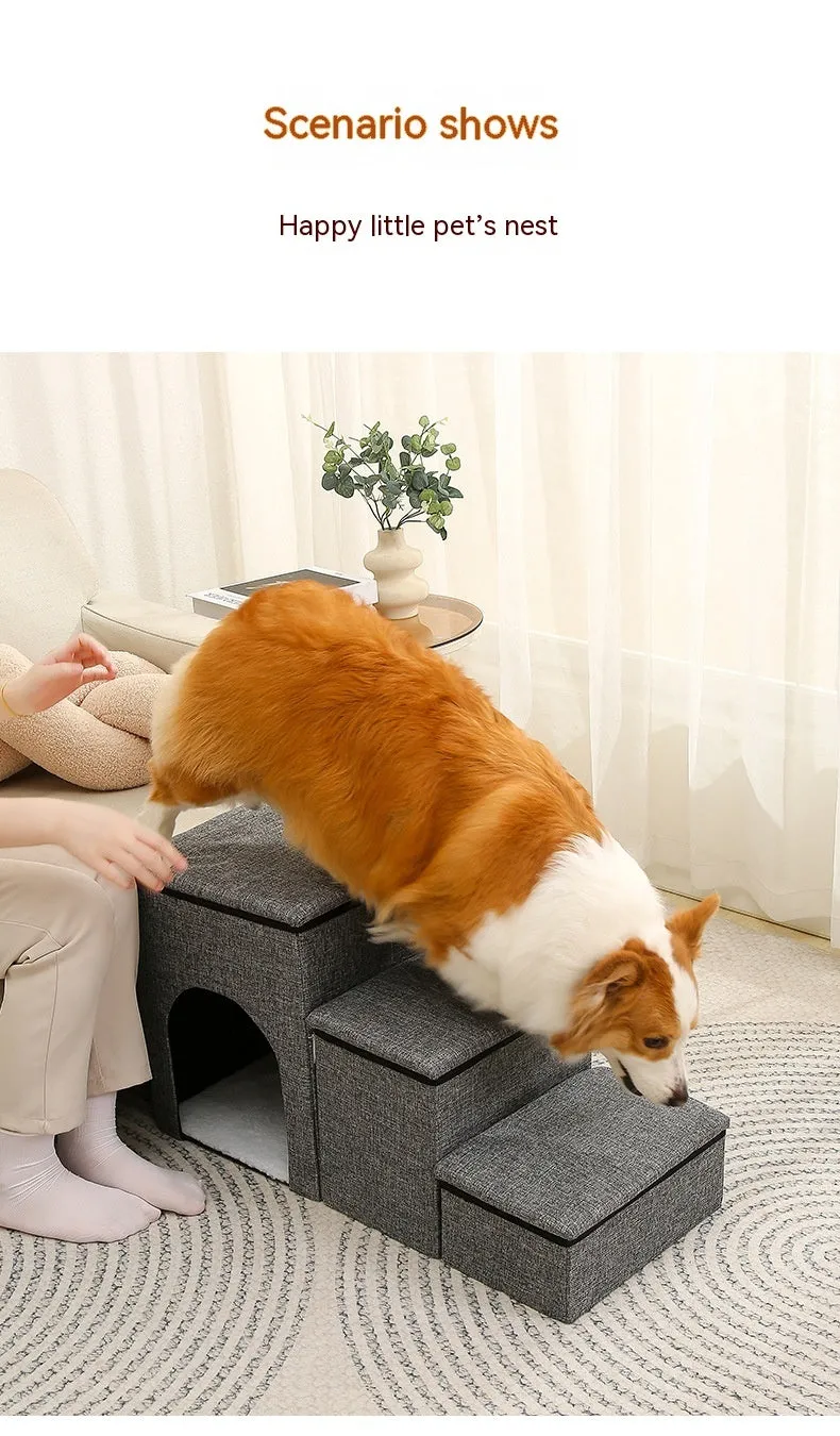 Pet Ladder Dogs And Cats Step Foldable / Escalera plegable para mascotas, para perros y gatos