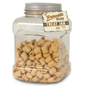 Petmate Mason Style Pet Treat Jar 150 oz.