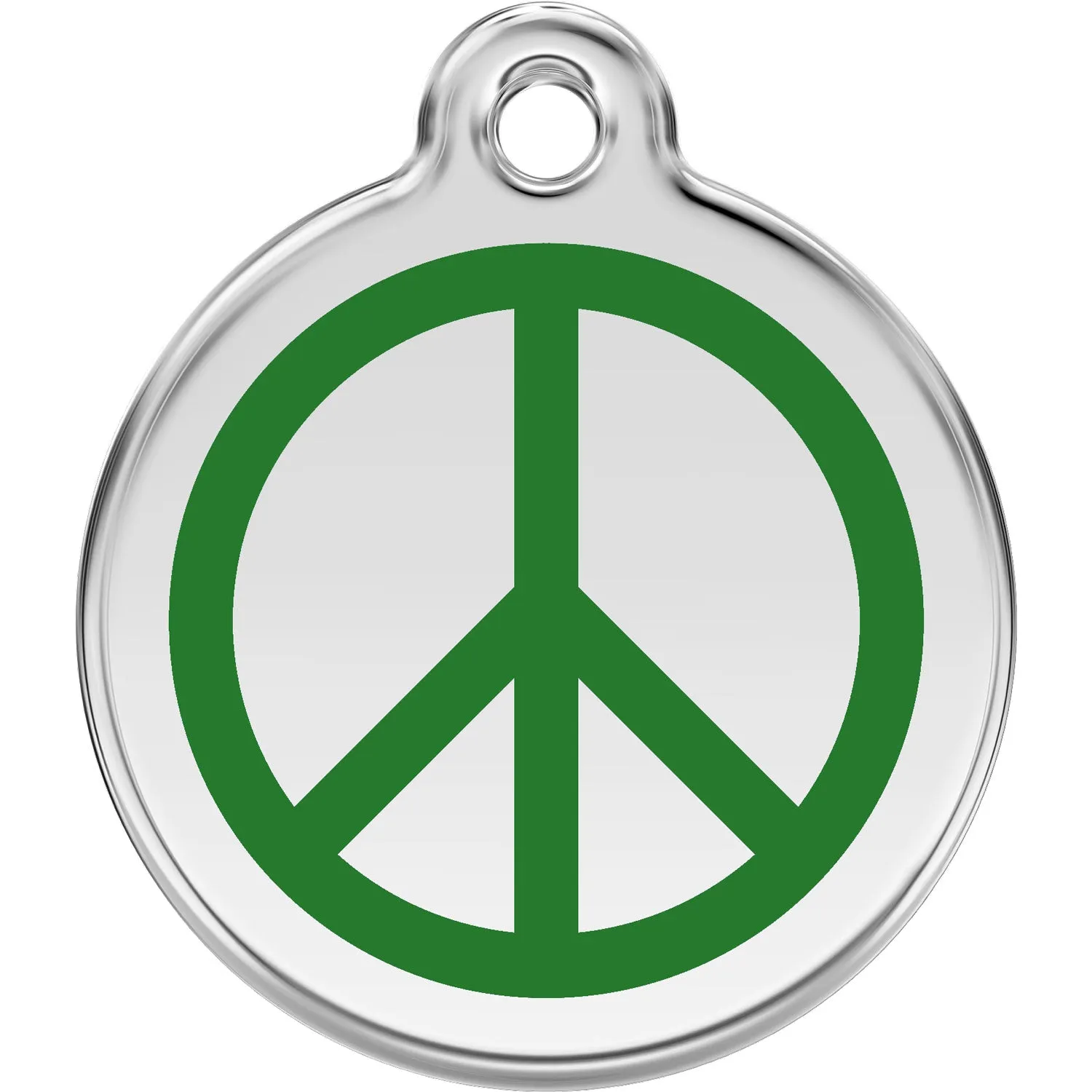 Red Dingo Peace Pet ID Dog Tags