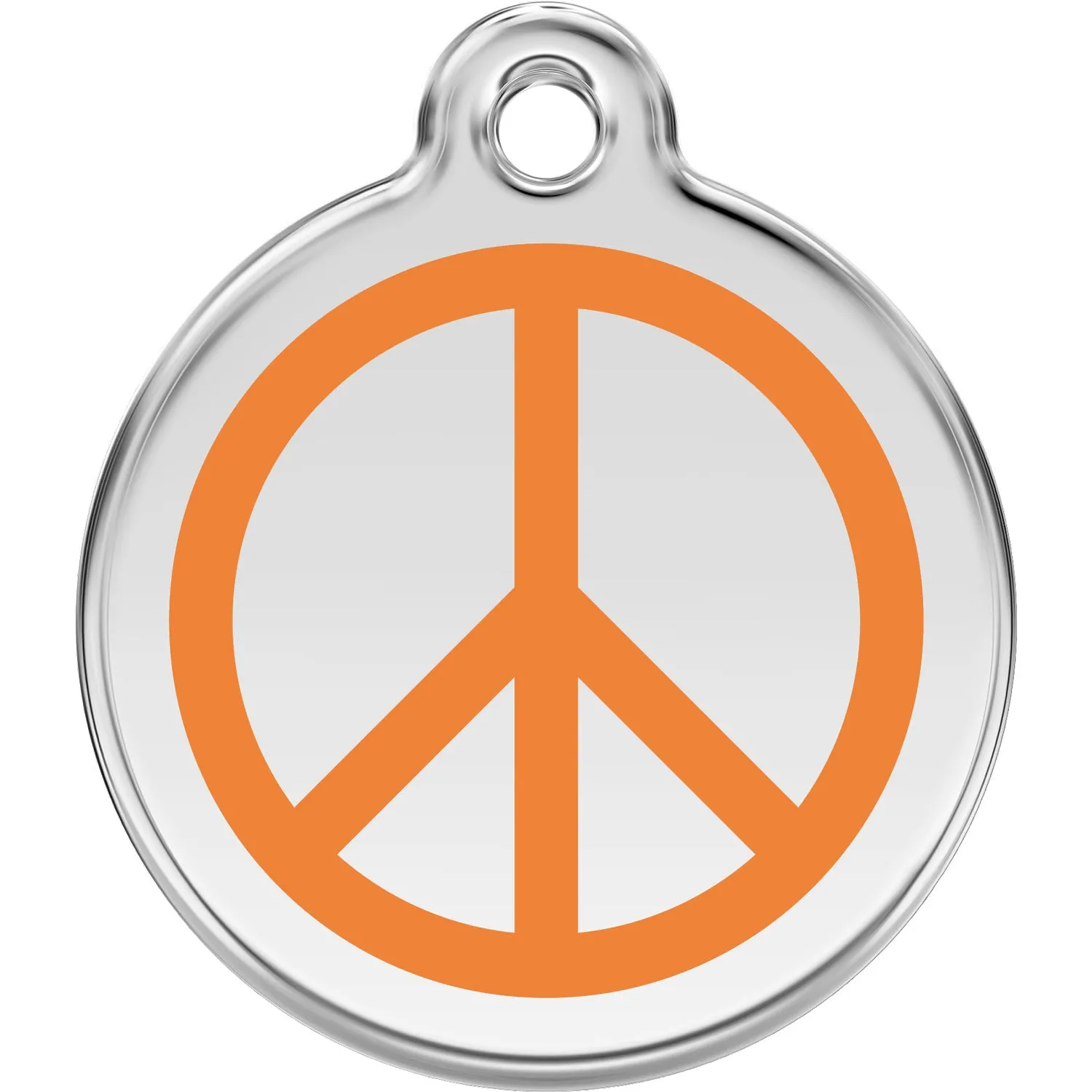 Red Dingo Peace Pet ID Dog Tags