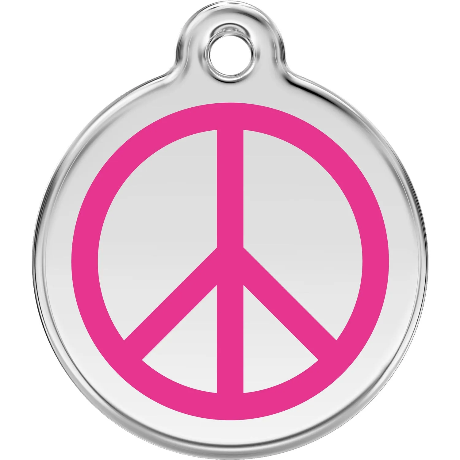 Red Dingo Peace Pet ID Dog Tags