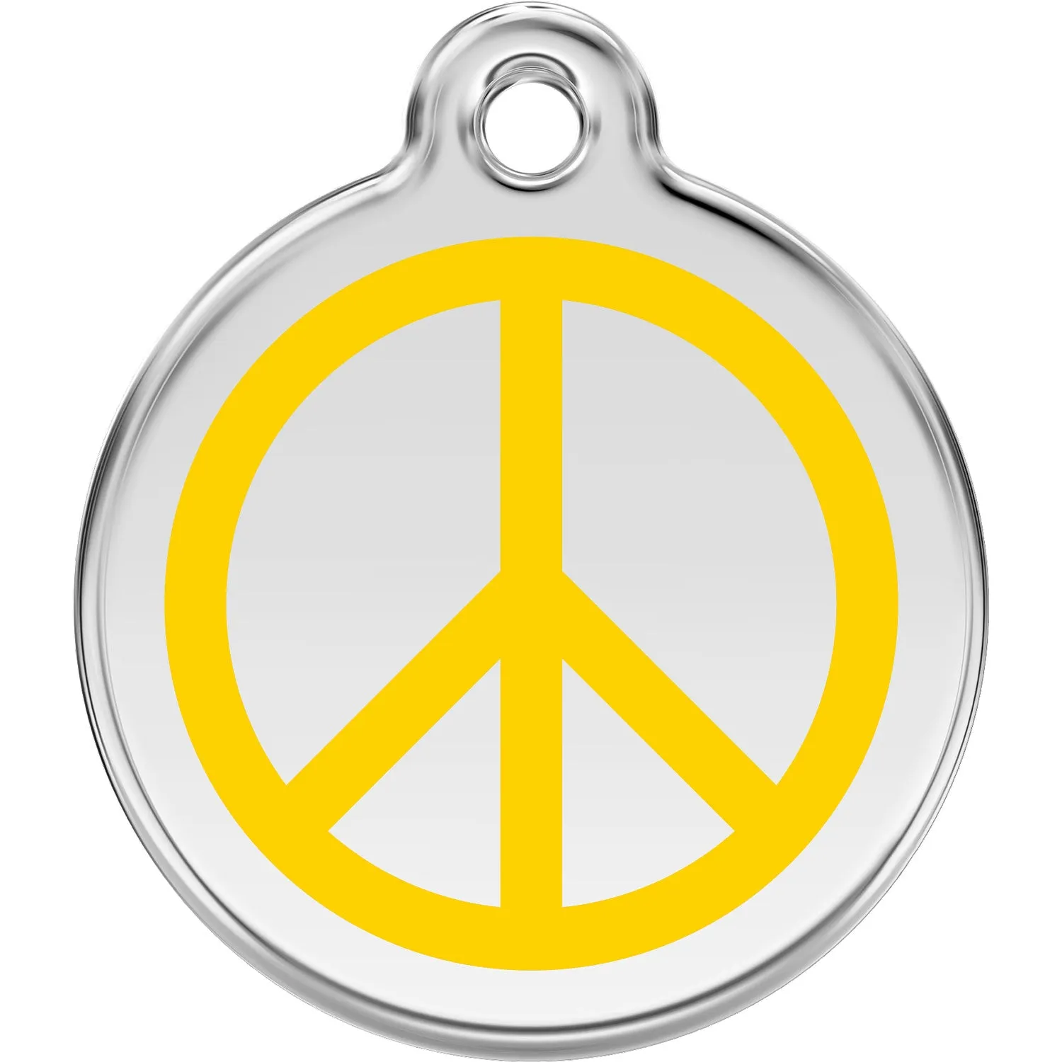 Red Dingo Peace Pet ID Dog Tags