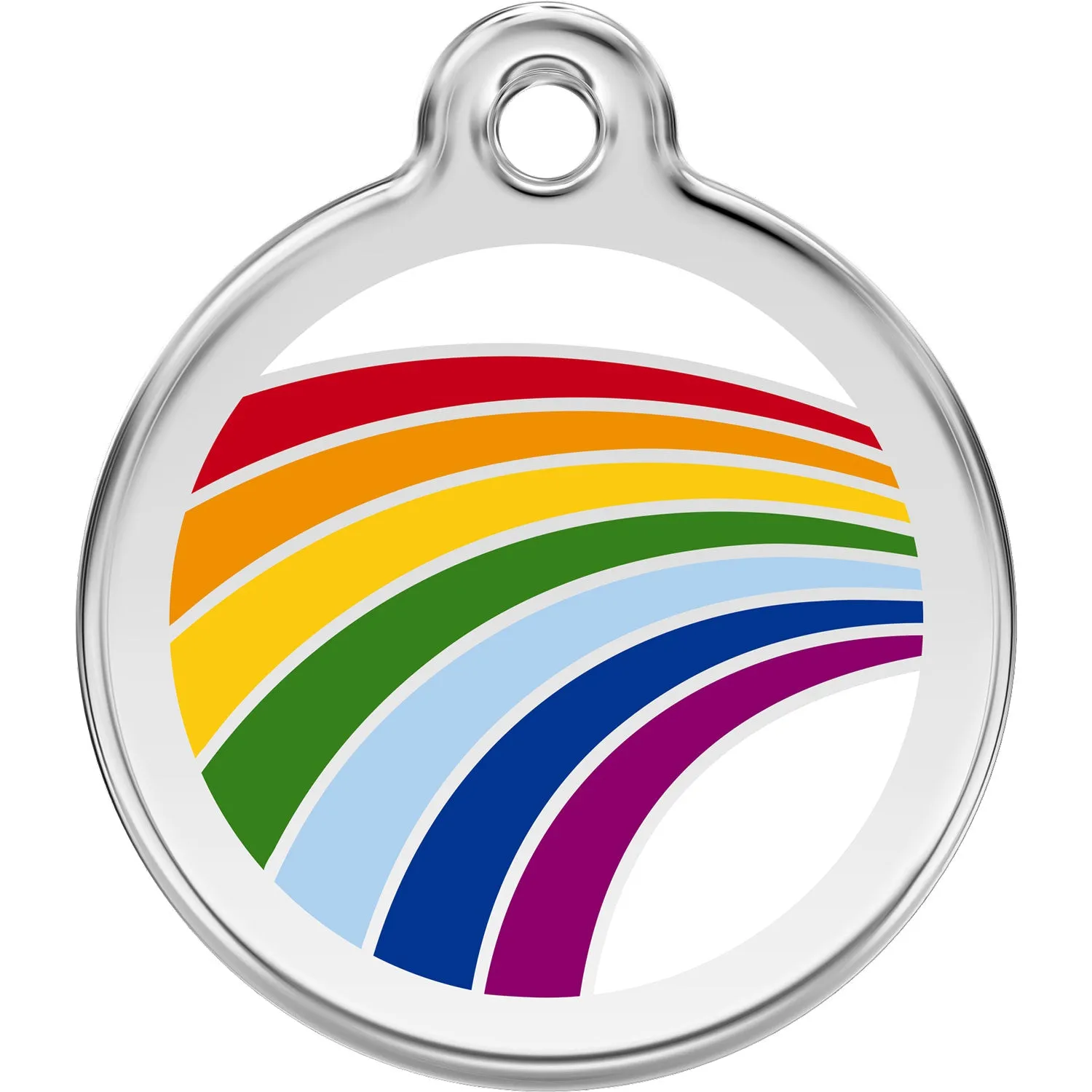 Red Dingo Rainbow Pet ID Dog Tags