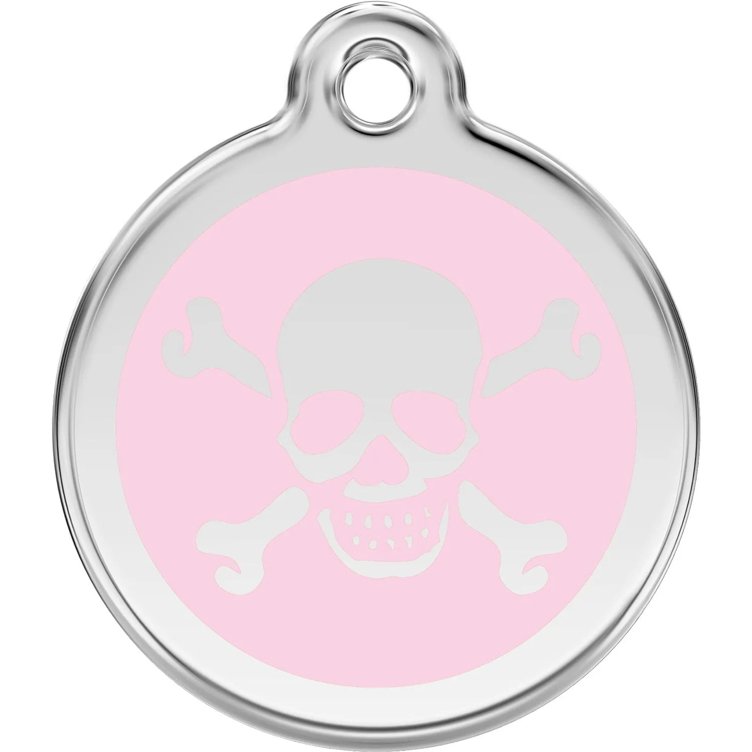 Red Dingo Skull/Crossbones Pet ID Dog Tags