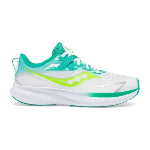 Saucony Ride 15 Junior | White/green