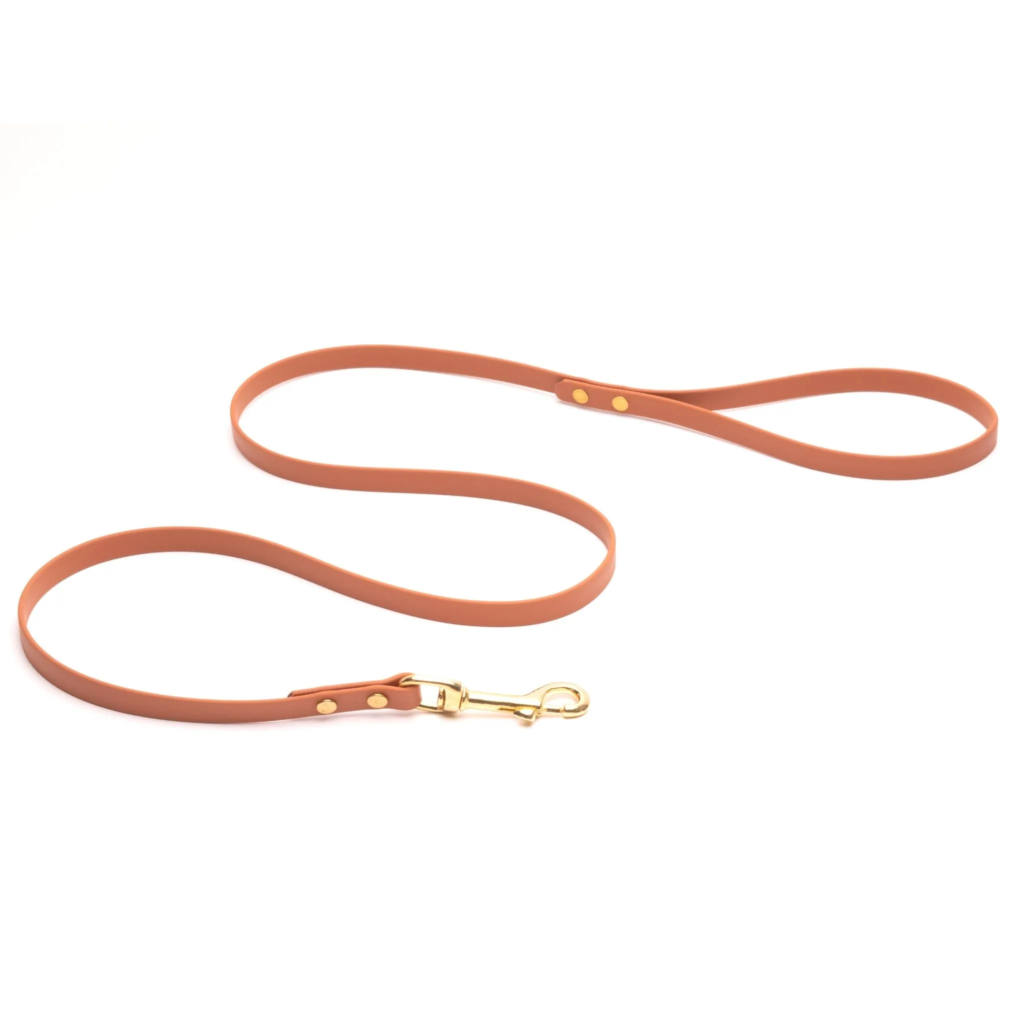 Standard Brass Leashes   Long Lines - Medium Dogs (1/2" Width)