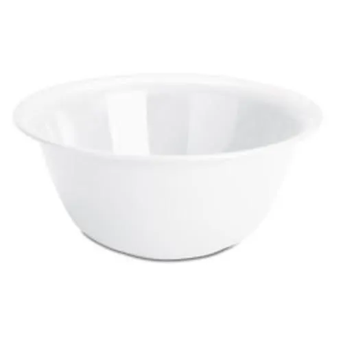 Sterilite 07118012 Plastic Bowl, White, 6 Quarts