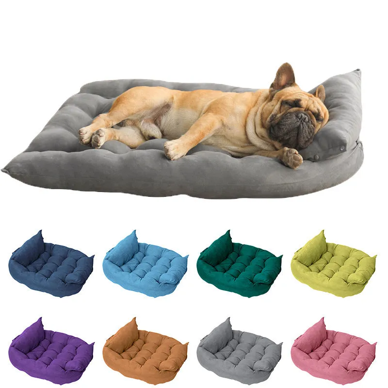 Summer Folding Dog Sofa Bed Soft Pet Mat Method To Fight Small And Medium-Sized Dog Pet Kennel