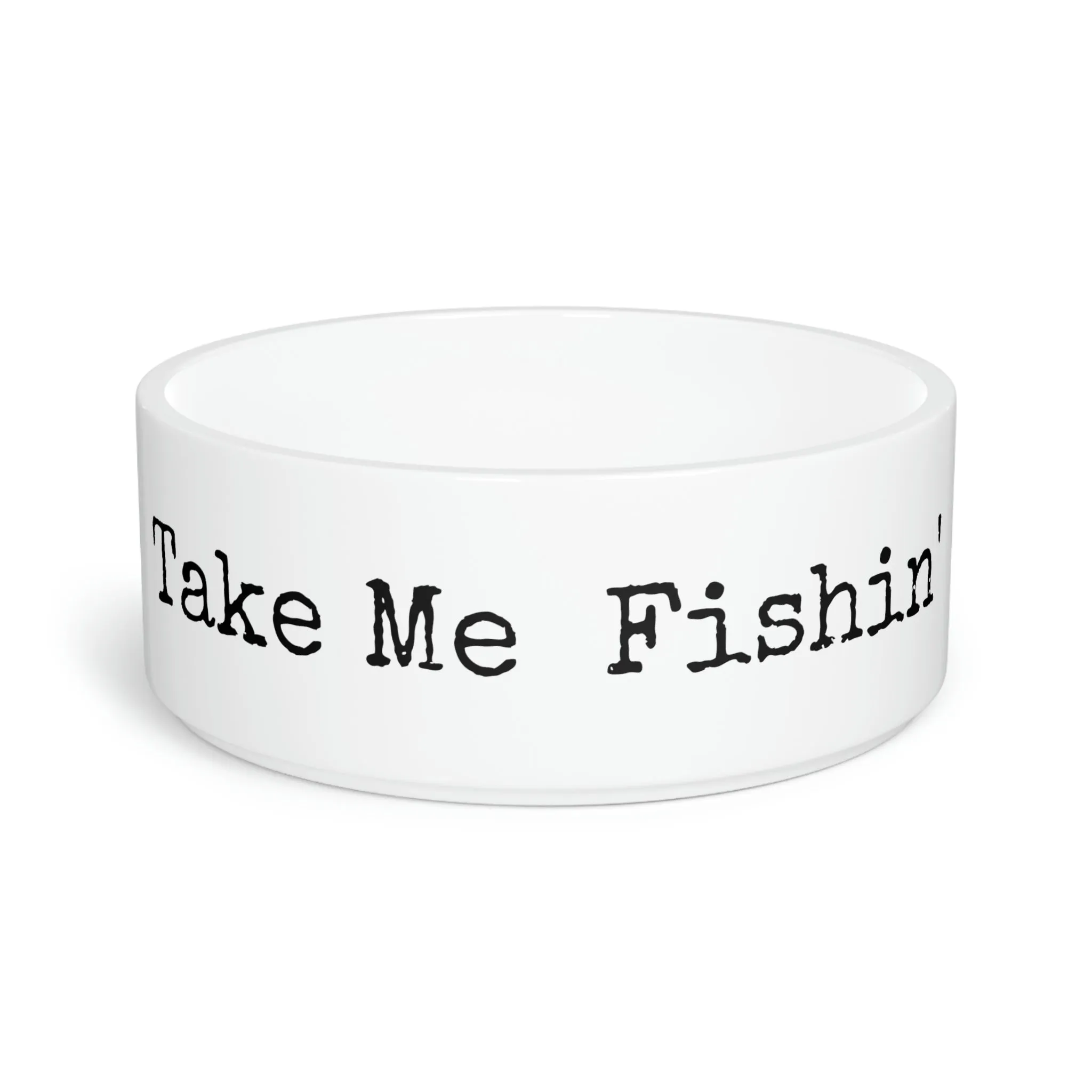 Take Me Fishin' - Cabin / Fishing Theme - Pet Bowl