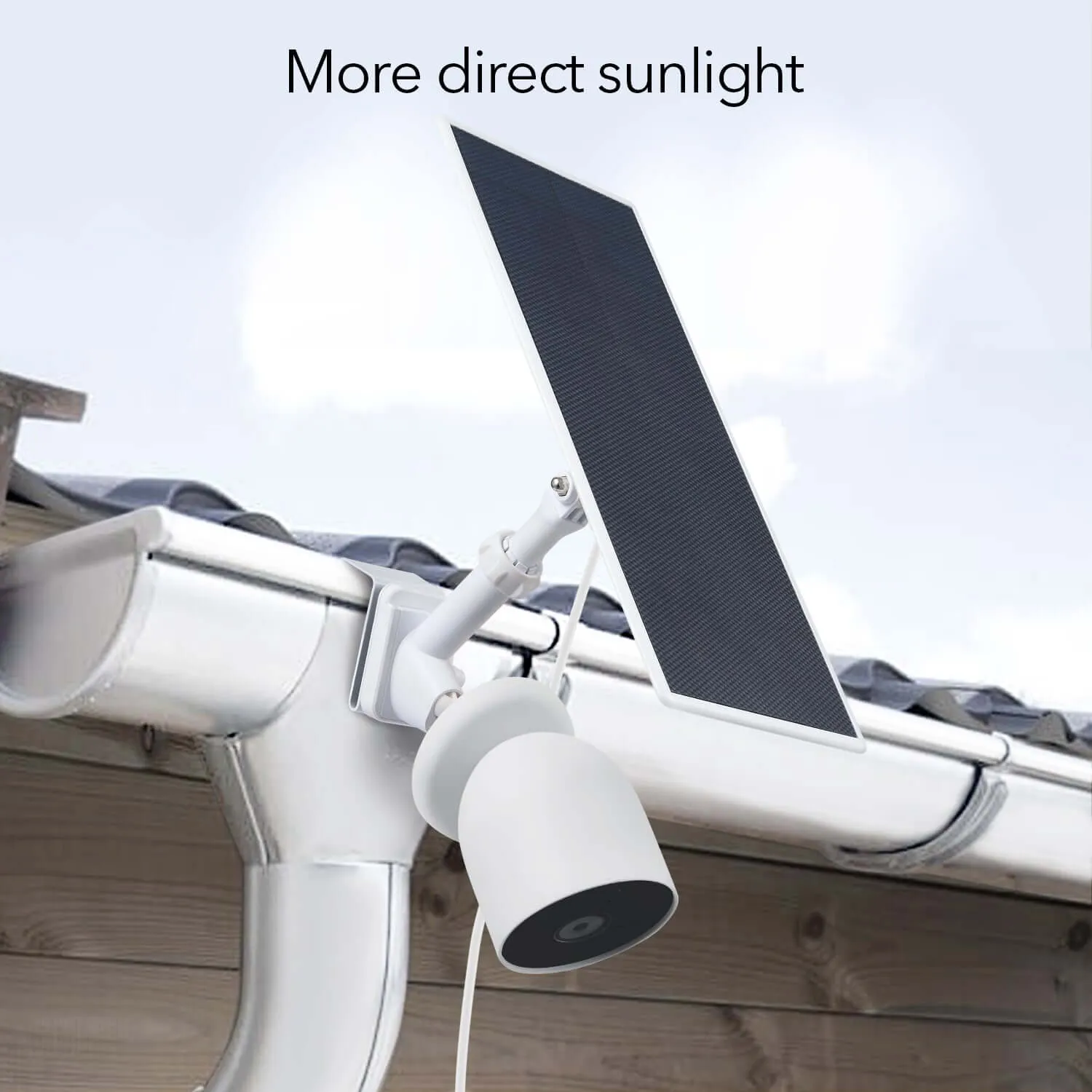 Wasserstein 2-in-1 Gutter Mount for Google Nest Cam & Wasserstein Solar Panel