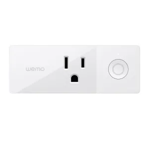 Wemo Mini Smart Plug, Wi-Fi Enabled,for Nest, Amazon Alexa, and Google Assistant