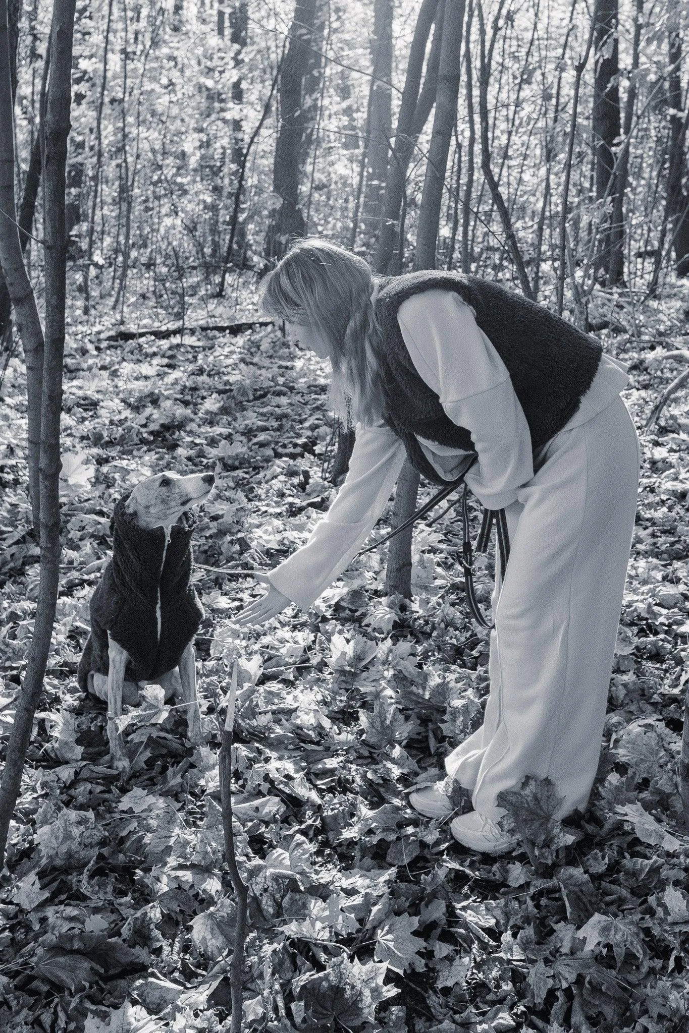 Woolen Dog Vest - Charcoal